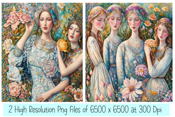 Capturing Nuptial Charm: Brides & Bridesmaids Print Duo