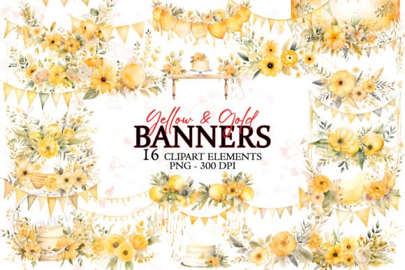Elevate Your Crafts with Yellow and Gold Wedding Sublimation