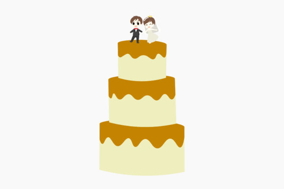 Wedding Cake with Cute Decorations: A Typeface for Sweet Branding