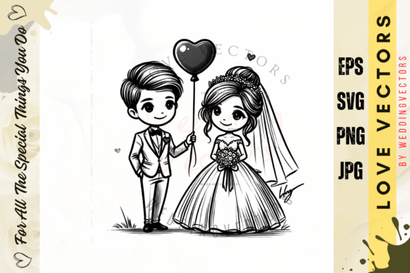Wedding Couple and Love Vectors - C3717: A Designer's Guide
