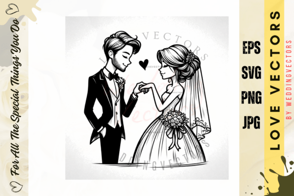Wedding Couple and Love Vectors - C3718: A Designer's Guide