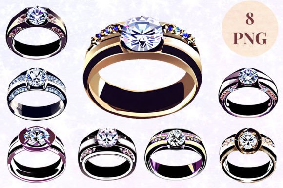 Wedding Ring 47 Clipart PNG: Elevate Your Wedding Designs