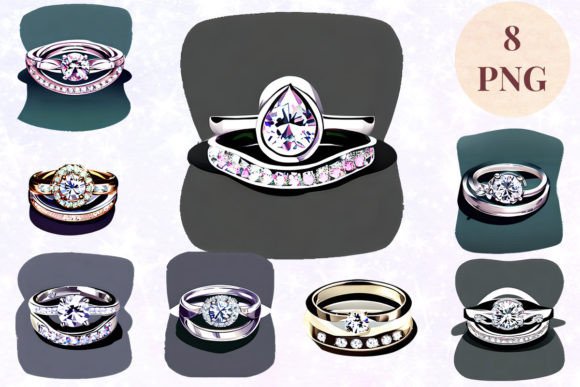 Wedding Ring 68 Clipart PNG: A Designer's Go-To Asset