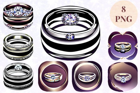 Wedding Ring 73 Clipart PNG: A Digital Asset for Modern Projects