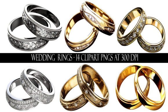Wedding Ring Clipart for Designers & Entrepreneurs